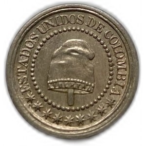 Colombia, 1 1/4 Centavo, 1874