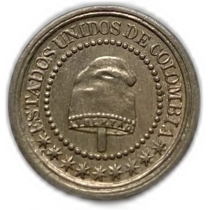 Kolumbia, 1 1/4 centavo, 1874