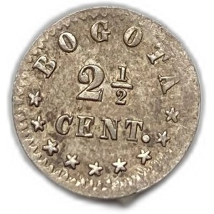 Colombie, 2 1/2 Centavos, 1876
