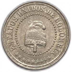 Colombia, 2 1/2 Centavos, 1881