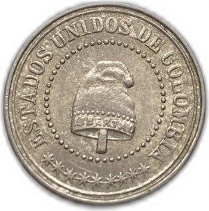 Kolumbia, 2 1/2 centavos, 1881 r.