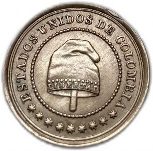 Kolumbia, 2 1/2 centavos, 1881 r.