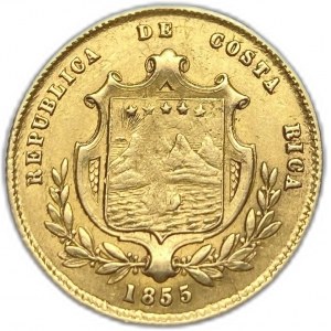 Costa Rica, 2 Escudo, 1855 JB