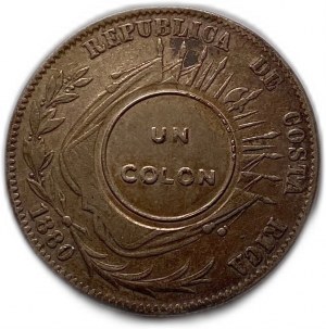 Costa Rica, 1 Colon, 1923 (1880 GW)
