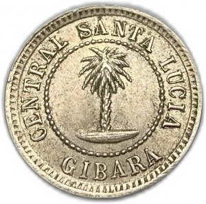 Kuba, žeton 1884,Gibara Central Santa Lucia