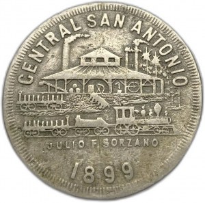 Kuba, 50 centavos 1899, żeton Guantanamo