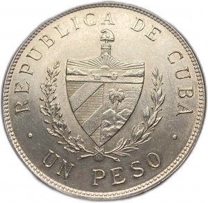 Kuba, 1 peso, 1915 UNC Pěkné tónování