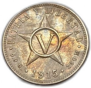 Kuba, 5 centavos, 1915