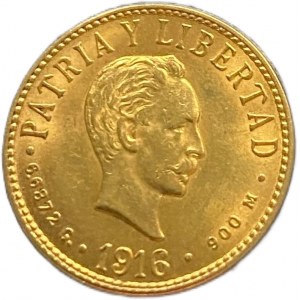 Cuba, 4 Pesos, 1916