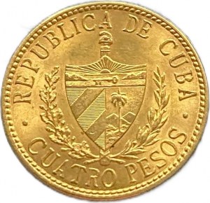 Kuba, 4 Pesos, 1916