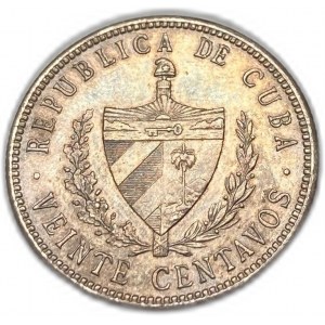Cuba, 20 Centavos, 1920