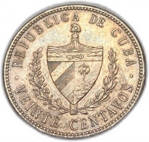 Cuba, 20 Centavos, 1920