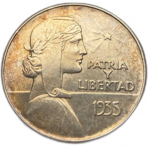 Kuba, 1 Peso, 1935
