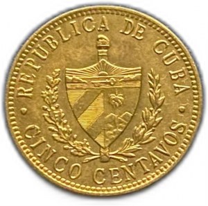 Kuba, 5 Centavos, 1943