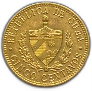 Cuba, 5 centavos, 1943
