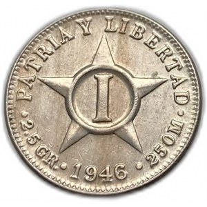 Cuba, 1 Centavo, 1946