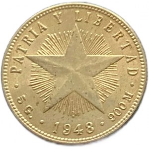 Kuba, 20 Centavos, 1948