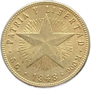 Kuba, 20 Centavos, 1948