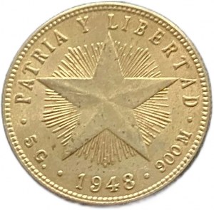 Kuba, 20 centavos, 1948
