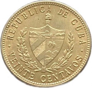 Cuba, 20 Centavos, 1948