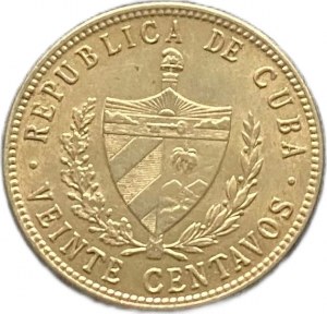 Kuba, 20 centavos, 1948