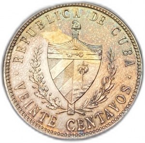 Cuba, 20 Centavos, 1949