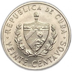 Cuba, 20 Centavos, 1962