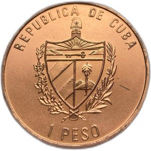 Cuba, 1 peso 1988, Zeppelin