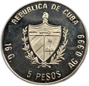 Kuba, 5 pesos, 1988,Zeppelin