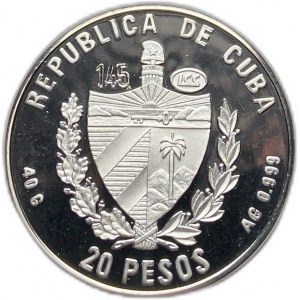 Kuba, 20 Pesos 1996, Faune Del Caribe