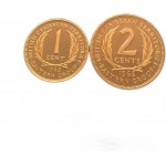 Stati dei Caraibi orientali, 2 centesimi e 1 centesimo, 1965