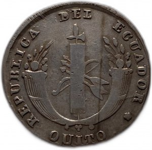 Équateur, 4 Reales, 1843 MV