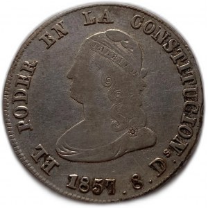 Ekvádor, 4 Reales, 1857 GJ