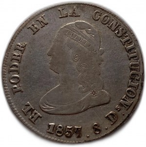 Équateur, 4 Reales, 1857 GJ