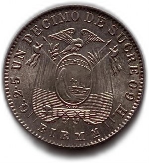 Ecuador, Dezimo, 1915