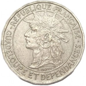 Guadeloupe, 1 Franc, 1921