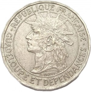 Guadalupa, 1 franco, 1921