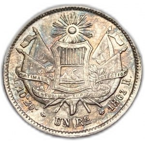 Guatemala, 1 Real, 1862 R