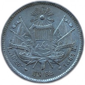 Guatemala, 1 Real, 1864 R