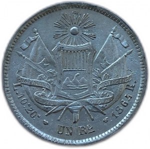 Gwatemala, 1 Real, 1864 R