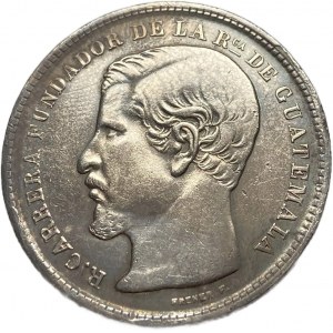 Guatemala, 1 Peso, 1870 R