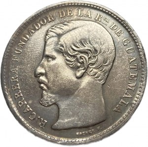 Guatemala, 1 Peso, 1870 R