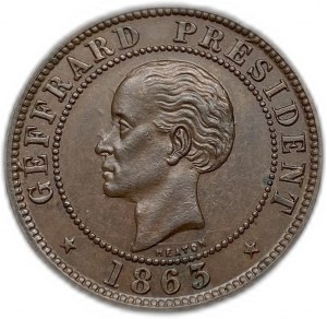 Haiti, 10 centesimi, 1863