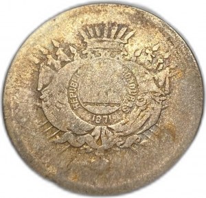 Honduras, 25 centavos, 1871