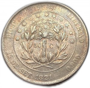 Honduras, 50 centavos, 1871 r.