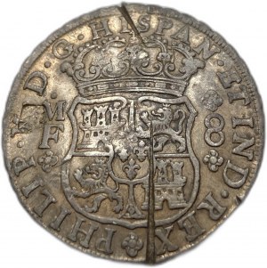 Meksyk, 8 Reales, 1741 MF Chopmarks