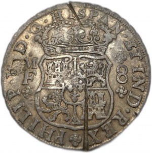 Mexiko, 8 Reales, 1741 MF Chopmarks