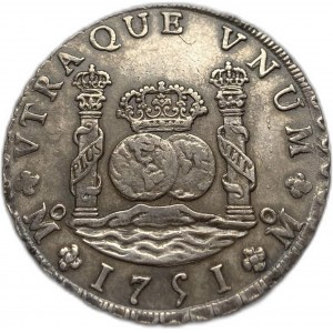 Mexico, 8 Reales, 1751 MF