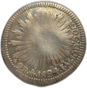 Mexique, 2 Reales, 1824 JM