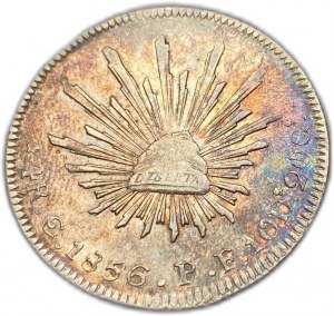 Mexique, 4 Reales, 1856 Co PF